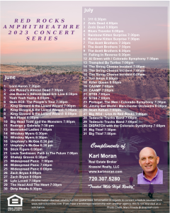 Red Rock Concert Series 2023